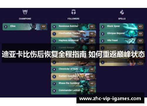 迪亚卡比伤后恢复全程指南 如何重返巅峰状态